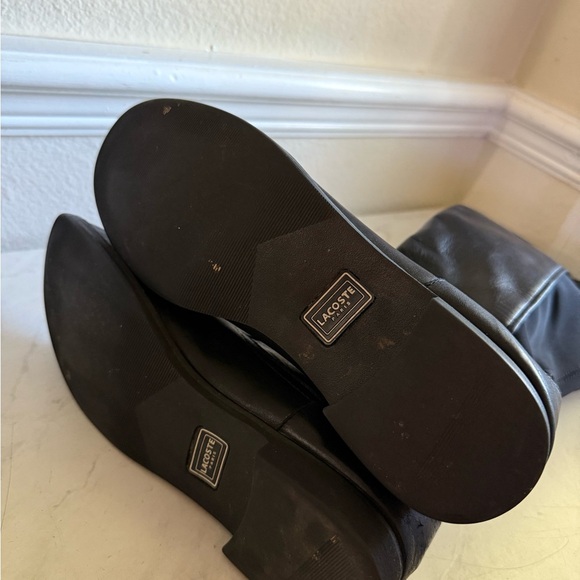 LACOSTE Rosemont Tall Leather Riding Boots - Picture 8 of 9